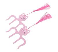 MAGICLULU 2 pièces Clip de Page Métal pour Partitions Piano Support Cartonné avec Motif Chat Rose Maintien Sécurisé pour Lecture et Pratique Musicale