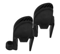 MAGICLULU 2 Pièces Clips Protection des Quais Bateaux en Plastique Noir pour Pare-Chocs Support Polyvalent et Pontons Navires, Navigation