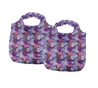 MAGICLULU 2 Pièces de Courses polochon Pochette de Courses Pliable Frais bouffi Filet Pochette Rangement Pochette de Rangement de Rangement Polyester Violet,Mauve