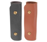 MAGICLULU 2 Pièces Étui Rembourrage Intérieur Double Bouton-pression Bâtons de Batterie pour en Cuir Pu Sangle Antidérapante et Répétitions et Concerts