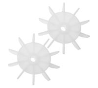 MAGICLULU 2 pièces Hélice de Ventilateur Plastique pour Arbre de Compresseur Air Accessoires de Remplacement pour Ventilateur de Refroidissement de Petit Compresseur et Étanche Installation
