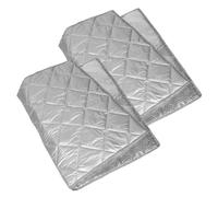MAGICLULU 2 Pièces Housse Isolante Argentée, Aluminium Léger, Aimantée | Protection Solaire, Installation Facile, pour Mini Frigo, Cuisines et Zones de Stockage, Usage Intérieur