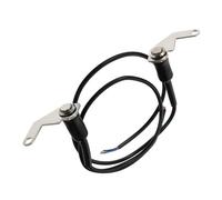 MAGICLULU 2 Pièces Interrupteur Acier Inoxydable pour Guidon avec Auto Bloquante et Réinitialisation Compatible Ventilateur Feu Klaxon Double Clignotant de Sécurité