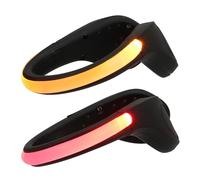 MAGICLULU 2 pièces Lampe Clip Chaussure Sécurité Étanche Rouge Jaune pour Course Nuit Cyclisme Marche