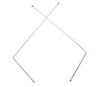 MAGICLULU 2 pièces Lot de Baguettes Sourcier Cuivre Flexibles et Rotatives Outil Portable pour Détection Eau Trésors et Objets Enfouis Manche Long Ergonomique