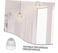 MAGICLULU 2 Pièces Metal Bird Cage Pendant Light Shade Cage Drum Iron Art Mini Lampshade For Vintage Industrial Fixtures In Bedroom And Dining