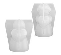MAGICLULU 2 Pièces Moule en Silicone Ange, Moule en Résine Époxy pour Figurines, Blanc, Réutilisable, Résistant la Chaleur, Démoulage Facile, Créations de Noël et Présents