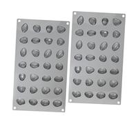 MAGICLULU 2 Pièces Moule Silicone Cavités Forme Galets Irréguliers Moule Chocolat Antiadhésif pour Pâtisserie Décoration Gâteau Outils Création DIY