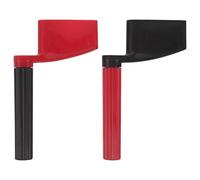 MAGICLULU 2 Pièces Outil de Corde Guitare avec Manivelle Ergonomique Tire-cordes Manuel pour Guitare Électrique Acoustique et Ukulélé Changement Rapide Design Bicolore Noir-rouge Portable