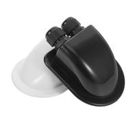 MAGICLULU 2 Pièces Passe-Toit Solaire Double Entrée Abs Étanche pour Câbles de Toit Boîtier Gland Résistant Vent et Vibration Montage Ajustable pour Installation Câblage Panneaux Solaires RV
