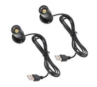 MAGICLULU 2 Pièces Petits Spots Led Usb Pour Armoire Lumière Led Intérieure Sous Meuble Cuisine Projecteur Mini Spot Avec Angle Réglable Pour Présentoir Bijoux
