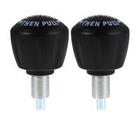 MAGICLULU 2 Pièces Pièces de Rechange pour Vélo D'appartement Poignée à Ressort à Goupille en Abs, Bouton Sphérique Noir pour Équipement de Fitness à Rotation Fluide, Compatible pour Maison