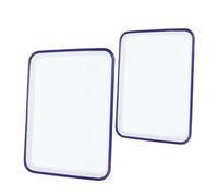 MAGICLULU 2 pièces Plaques de Cuisson Émail et Antiadhésives pour Biscuits et Pancakes Design Vintage pour Cuisine
