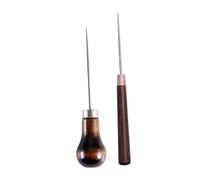 MAGICLULU 2 pièces Poinçon à Coudre Bois Outils de Réparation Cuir et Chaussures Alêne Perforante pour Couture Artisanale