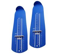 MAGICLULU 2 Pièces Règle de Pointure Mesureur de Pieds, Jauge de Mesure en Pied, Bleu, Plastique, Échelle Claire, Mesure Précise Taille, pour Hommes et Femmes, Maison et Magasins