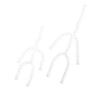 MAGICLULU 2 pièces Squelette Articulé Poupée Cadre Plastique Silencieux Articulations Mobiles pour Marionnette Peluche