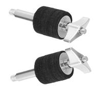MAGICLULU 2 Pièces Support de Cymbale à Empilage, Vis Double Tête 4 Pouces | Métal Noir, Filetage Double Face et Structure Inclinée, pour Cymbales 12 à 18 Pouces, Studio ou Répétition