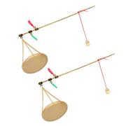 MAGICLULU 2 Pièces Traditional Chinese Medicine Scale Portable Handheld Multipurpose Balance For Herbs Baking Cooking Tea Jewelry