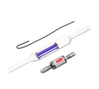 MAGICLULU 2 Pièces Vanne Acier Inoxydable et Verre pour Aquarium de Protection des Pompes à Air Prévention de Eau Accessoire pour Réservoirs de Poissons