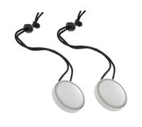 MAGICLULU 2 Rétroviseurs de Plongée Réglables à 360° Blancs avec Cordelette Latérale, Miroir de Sécurité Étanche Portable pour Plongée en Grotte et Bateau, Équipement de Survie sous-Marine