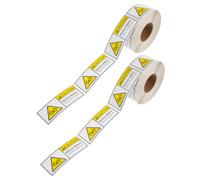 MAGICLULU 2 Rouleaux Autocollants Avertisseurs Objets Lourdes Étiquettes Adhésives pour et Expédition Étiquettes de Signalisation pour Gestion de Poids et Efficacité Au Travail