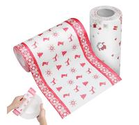 MAGICLULU 2 Rouleaux de Papier Sulfurisé Alimentaire Carré à Motifs de Noël, Papier Ingraissable Jetable pour Cuisson et Emballage, Doublures Décoratives pour Friture et Style