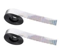 MAGICLULU 2 Rouleaux Ruban Réfléchissant Anti-Oiseaux Double Face 2 Pet | Effet Scintillant et Rotation au Vent, Réflexion Solaire, Usage Vergers et Cultures