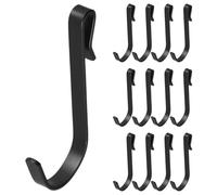 MAGICLULU 20 Crochets J Polyvalents pour Étagères Filaires - Accessoires pour Tableau à Crochets - Supports Utilitaires pour Cuisine, Salle de Bain, Garage - Fixation Murale pour Étagères