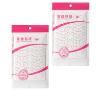 MAGICLULU 20 Feuilles D’autocollants de Positionnement pour Extensions de Cils Patchs Isolants Adhésifs pour Faux Cils Coussinets pour Maquillage Professionnel Usage Sûr et Précis