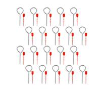 MAGICLULU 20 Jeux de Goupilles de Sécurité pour Extincteur Scellés Plastifiés, Ensemble de Verrouillage en Métal Compatible Multi-extincteurs, Accessoires Sûreté pour Bureau, Véhicule