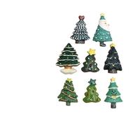 MAGICLULU 20 pièces Accessoires Résine Arbre de Noël Miniature Décorations DIY Embellissements Petits Objets Décoration Noël