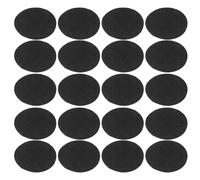MAGICLULU 20 Pièces Filtre pour Pot de Fleurs Rond en Tissu Non Tissé Noir, Coussin Isolant Réutilisable pour Fond de Pot, Patin Antidérapant pour Jardinières en Intérieur et Extérieur