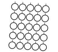 MAGICLULU 20 pièces Lot de Anneaux Rideaux Métal avec Œillets Crochet Fermé pour Tringles Romaines pour Chambre et Salon Design et Sécurisé