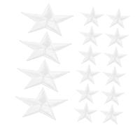MAGICLULU 20 pièces Patch Thermocollant Étoile Appliques Décoratives Étoiles pour Vêtements Chaussures et Accessoires DIY Motifs Brodés Pentagramme pour Manteaux et Chapeaux