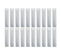 MAGICLULU 20 Pièces Plaque D’électrode pour Batterie Plaque D’électrode pour Expérience de Batterie au Sel Cuivre Argenté Génération Stable de Microcourant pour Multimètres Élèves Classe