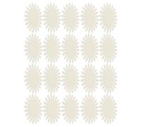 MAGICLULU 20 Pièces Roue D'échantillons de Nail Art Ovale Blanc en Plastique 20 Conseils pour Présentation Professionnelle et Grosse Capacité pour Art Parties et Formations
