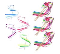 MAGICLULU 20 pièces Wedding Ribbon Sticks with Bells Lightweight Reusable Fairy Wands Party Streamers for Wedding Bridal Shower Outdoor Decoration