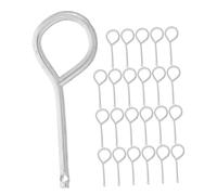 MAGICLULU 200 Pièces Loquet D'extincteur Serrure De Porte Robuste Balai Simple Nez D'équipement Extincteurs Rechargeables Petit Balai Balai Support Réglable Patch Nez Acier Inoxydable Silver
