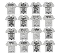 MAGICLULU 200pièces Étiquettes De Guide De Lavage Vêtements Cartes Instructions De Nettoyage Forme De T-Shirt pour Fournitures De Vêtements Pratiques Et Faciles à Transporter