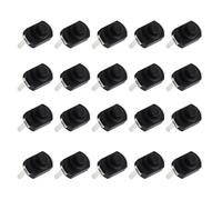 MAGICLULU 20pcs Bouton Poussoir Interrupteur On-off pour Lampe Torche LED Portable en Cuivre Noir, Pièce de Rechange Pratique pour Lampe Torche Électrique