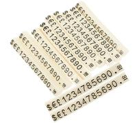 MAGICLULU 20Pcs Étiquette De Prix Étiquettes De Prix Regarder Le Numéro D'Assemblage Du Cube Prix Incliné Mini Étiquettes Étiquettes De Marchandise Support Noir Bijoux Prix Cube Étiquettes