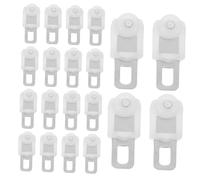 MAGICLULU 20pièces Galets De Rail De Rideau Silencieux Acier Inoxydable roulettes à Crochet Carré Résistantes pour Rideaux Lourds Installation Facile pour Chambre Salle De Bain Cuisine DIY