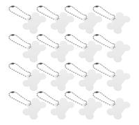 MAGICLULU 20pièces Médailles Chien Sublimation Vierges Alliage Aluminium Pendentifs Os Double Face Étiquettes Identité Personnalisables pour Chiens et Chiots Fournitures pour Animaux