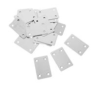 MAGICLULU 20pièces Plaque De Jonction Plate Acier Inoxydable Équerre Droite Robuste pour Fixation Meubles Et Bois Support Stable Lot