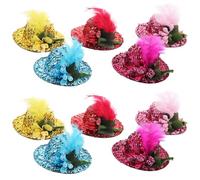 MAGICLULU 24 Pièces Chapeau Décoratif en Polyester pour Animaux de Compagnie, Couvre-Chef Confortable et Adorable pour Fête Cosplay et Concours, Design Charmant pour Chiens et Oiseaux