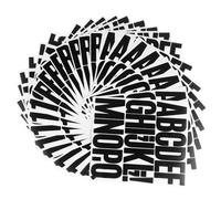 MAGICLULU 24feuilles Autocollants Lettres et Chiffres Alphabet Stickers Vinyle Repositionnables pour Boîtes aux Lettres Voitures Décorations Maison