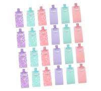 MAGICLULU 24pièces Contenant De Lotion Format Voyage Trousse De Toilette Plate Transparente Sachets Souples Articles De Toilette Voyage Sac Femme Léger Portable