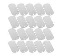 MAGICLULU 25 Pièces Médailles D'identification pour Chiens et Chats | Blancs, Légers, Argentés, Usage Extérieur, pour Bovins et Animaux, Pendentif Décoratif Délicat