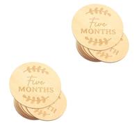 MAGICLULU 26 Pièces accessoires photo bébé cartes d'étape de bébé marqueur de jalon de dessin animé signe d'étape de bébé cartes de croissance emblèmes nouveau-né cartes mensuelles en bois