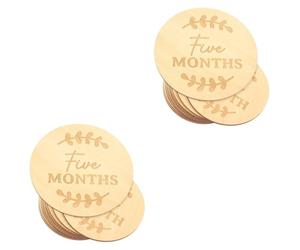 MAGICLULU 26 Pièces accessoires photo bébé cartes d'étape de bébé marqueur de jalon de dessin animé signe d'étape de bébé cartes de croissance emblèmes nouveau-né cartes mensuelles en bois